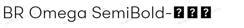 BR Omega SemiBold字体转换